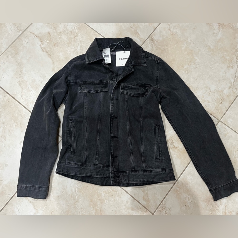 *NEW* DL1961 Black Denim Button Up Jacket (M)